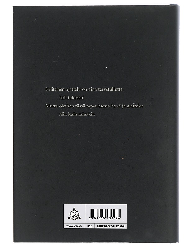 Maanalainen näkötorni - Andersson, Claes - Runot ja näytelmät - 10105412912 - 1