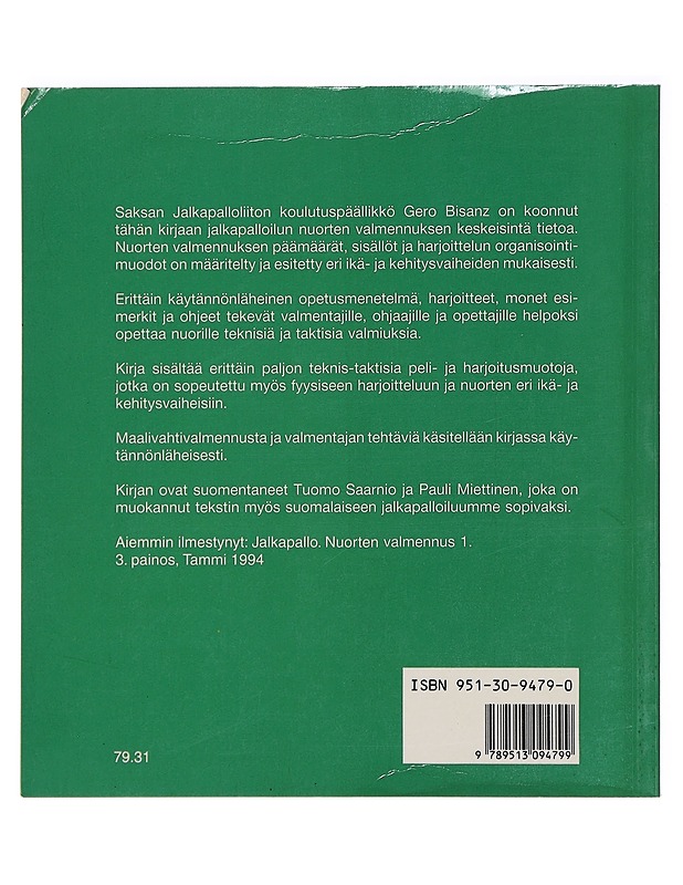 Jalkapallo : nuorten valmennus 2 - Bisanz, Gero - Tietokirjat ja oppaat - 10105412952 - 1