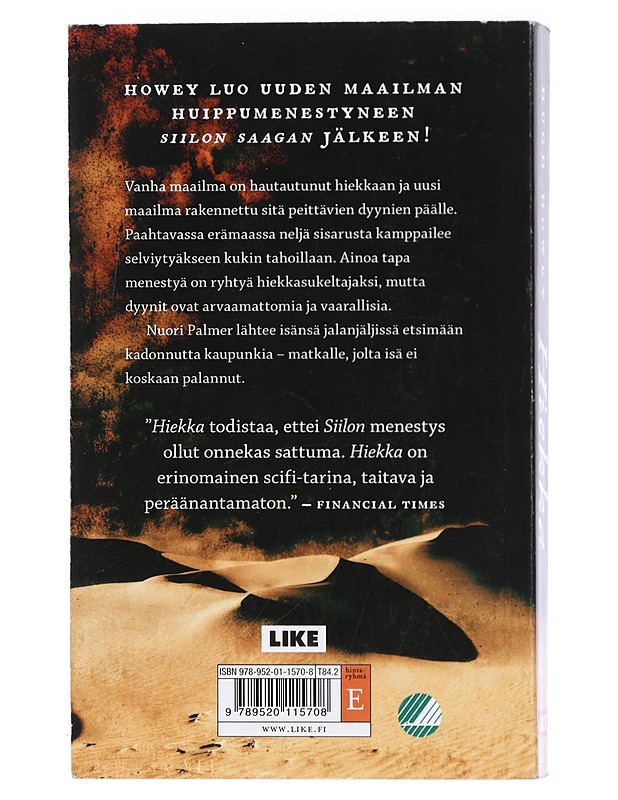 Hiekka - Howey, Hugh - Romaanit ja novellit - 10105413014 - 1