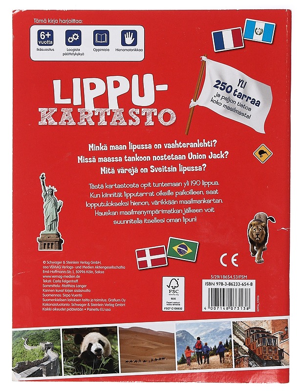 Lippukartasto - Felgentreff, Carla - Lastenkirjat - 10105413035 - 1