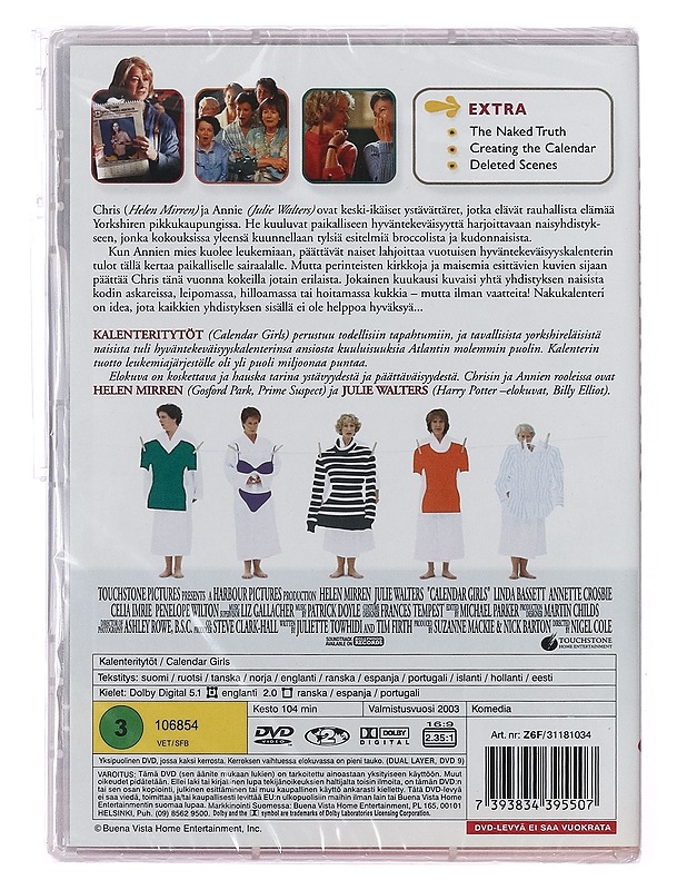 Kalenteritytöt - DVD - DVD-elokuvat - 10105413314 - 1
