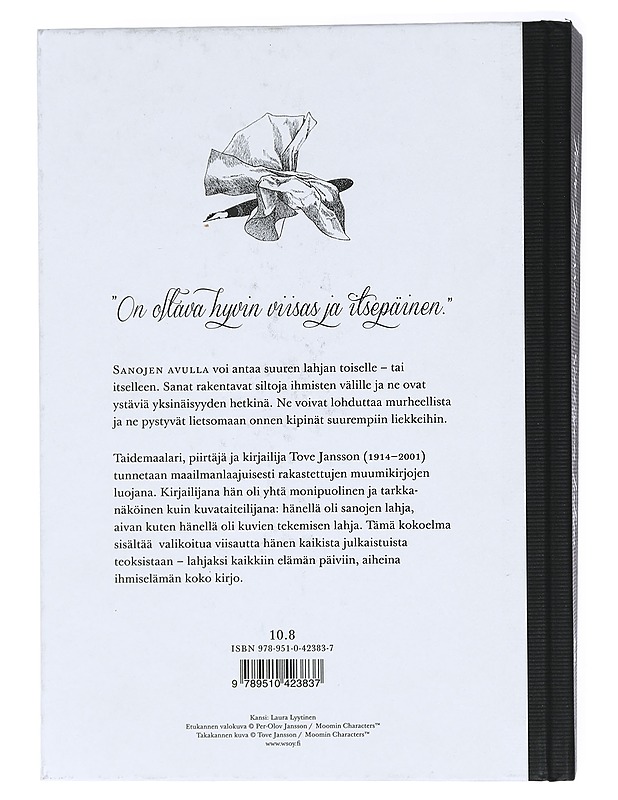 Sanojen lahja : valitut sitaatit - Jansson, Tove - Romaanit ja novellit - 10105413334 - 1