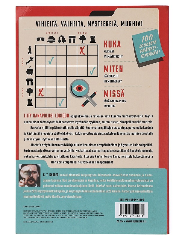 Murha! : 100 mysteeriä nojatuolietsiville - Karber, G. T. - Tietokirjat ja oppaat - 10105413352 - 1