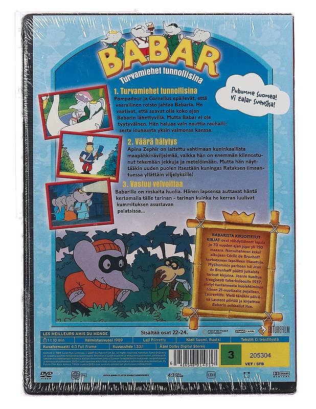 Babar: Turvamiehet Tunnollisina - DVD - DVD-elokuvat - 10105413373 - 1