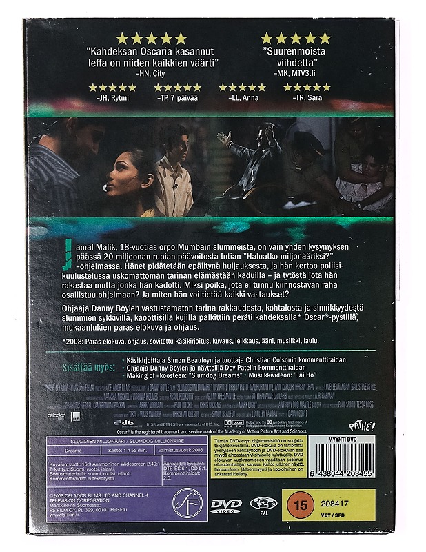 Slummien miljonääri - DVD - DVD-elokuvat - 10105413424 - 1