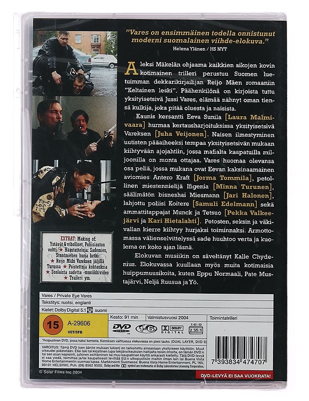 Vares yksityisetsivä - DVD - DVD-elokuvat - 10105413438 - 1