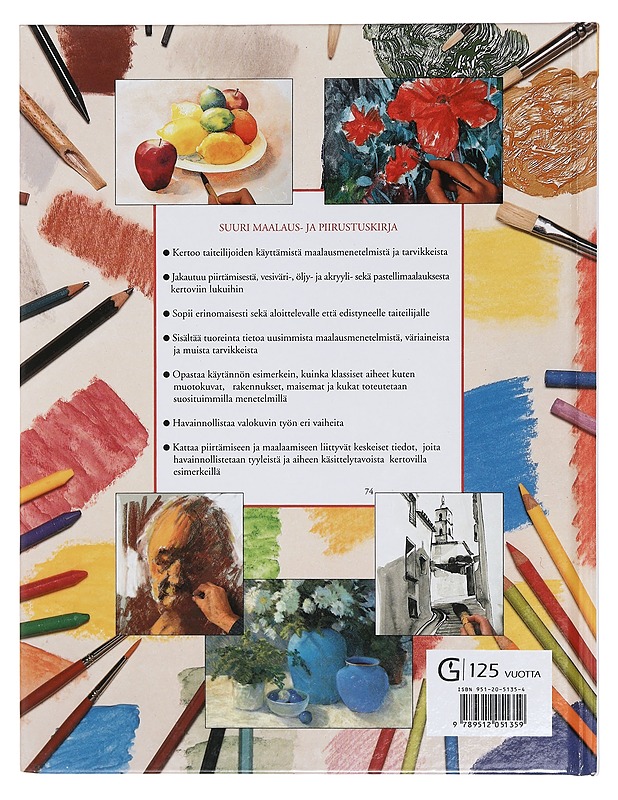 Suuri maalaus- ja piirustuskirja : piirtäminen, vesiväri, öljy, akryyli, pastelli - Harrison, Hazel - Tietokirjat ja oppaat - 10105413446 - 1