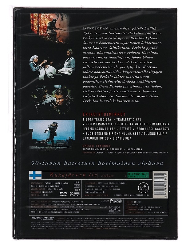 Rukajärven Tie - DVD - DVD-elokuvat - 10105413447 - 1