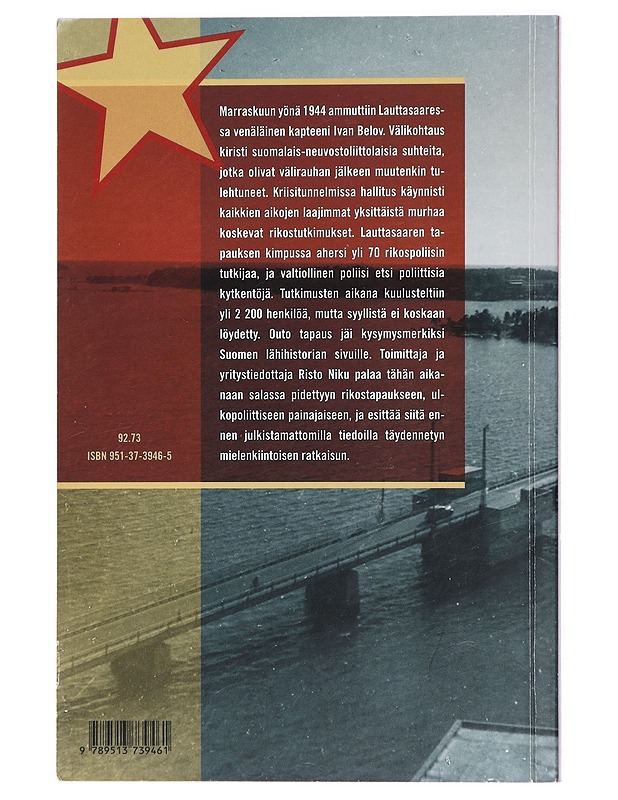Kuka ampui kapteeni Ivan Belovin? - Niku, Risto - Historiakirjat - 10105413517 - 1