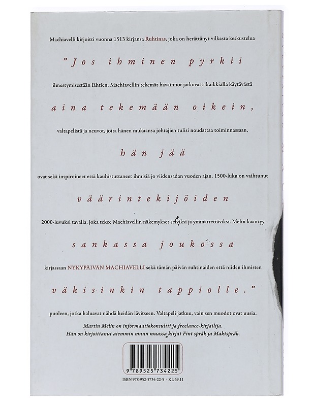 Nykypäivän Machiavelli - Melin, Martin - Tietokirjat ja oppaat - 10105413570 - 1