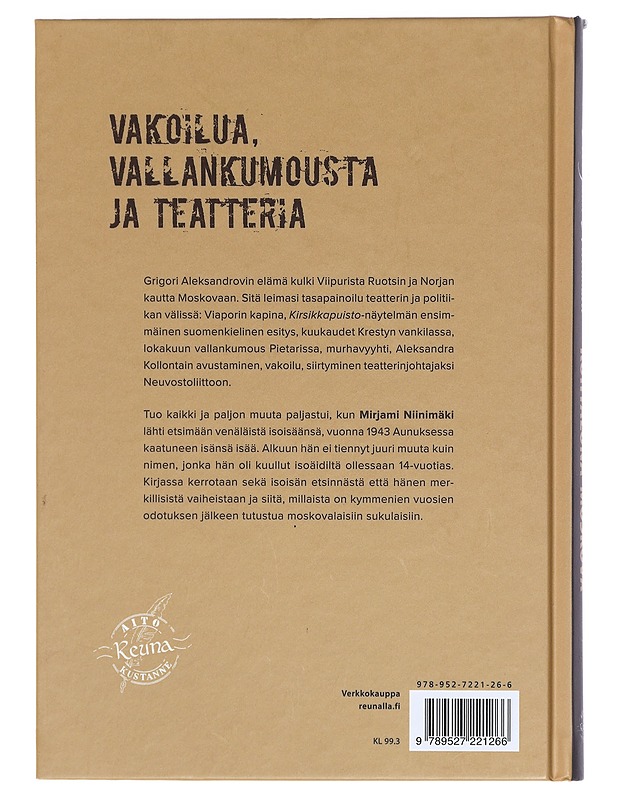 Kohtalona Moskova : toisenlainen sukututkimus - Mirjami Niinimäki - Elämäkerrat ja muistelmat - 10105413582 - 1