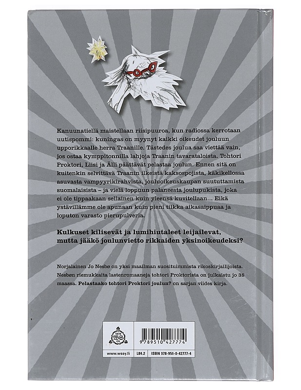 Pelastaako tohtori Proktori joulun? - Nesbø, Jo - Lastenkirjat - 10105413606 - 1