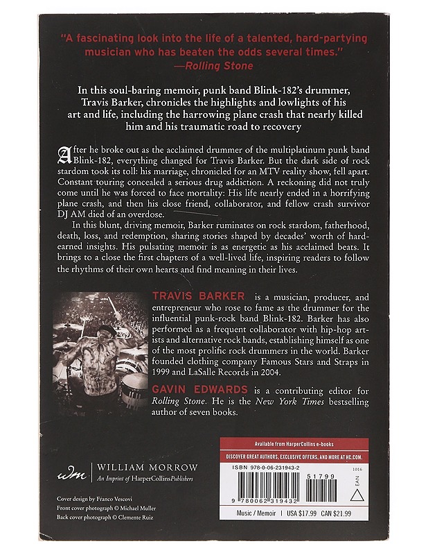 Can I say : living large, cheating death, and drums, drums, drums - Barker, Travis - Elämäkerrat ja muistelmat - 10105413611 - 1