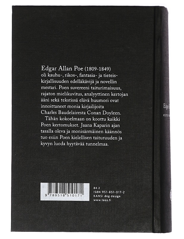 Kootut kertomukset - Poe, Edgar Allan - Romaanit ja novellit - 10105413695 - 1