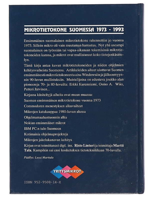 Mikrotietokone Suomessa 1973-1993 - Tietokirjat - 10105413770 - 1