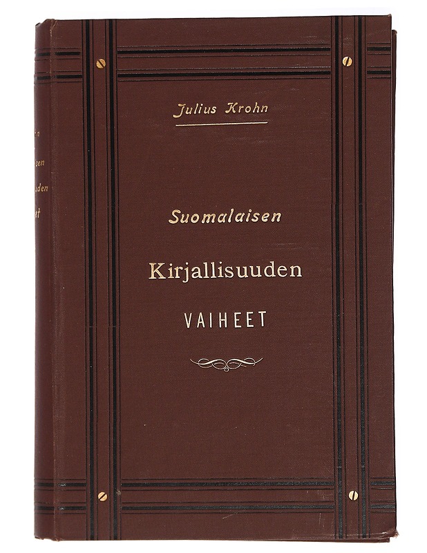 Suomalaisen Kirjallisuuden Vaiheet - Julius Krohn - Historiakirjat - 10105413852 - 0