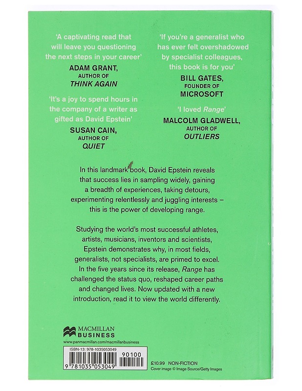 Range : how generalists triumph in a specialized world - David Epstein - Tietokirjat ja oppaat - 10105413886 - 1