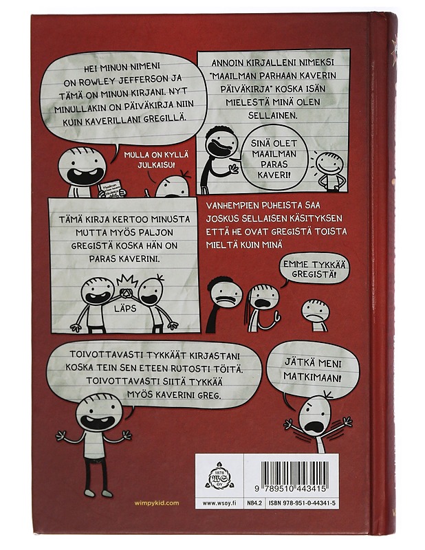 Maailman parhaan kaverin päiväkirja : kirjoittanut Rowley Jefferson - Kinney, Jeff - Nuorten kirjat - 10105413889 - 1