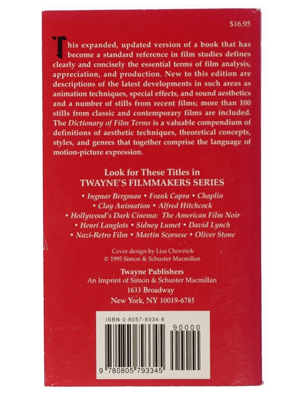Dictionary of Film Terms : The Aesthetic Companion to Film Analys - Beaver, Frank - Matkaoppaat ja sanakirjat - 10105413894 - 1