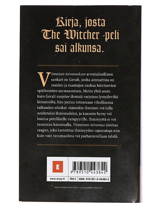 Viimeinen toivomus, Noituri - Sapkowski, Andrzej - Romaanit ja novellit - 10105413909 - 1