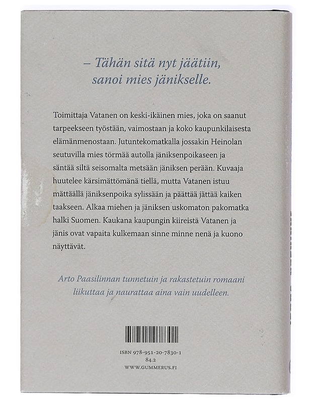 Jäniksen vuosi - Arto Paasilinna - Romaanit ja novellit - 10105413935 - 1