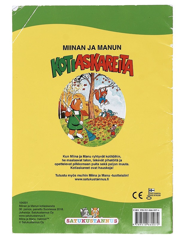 Miinan ja Manun kotiaskareita - Teutori - Lastenkirjat - 10105413937 - 1