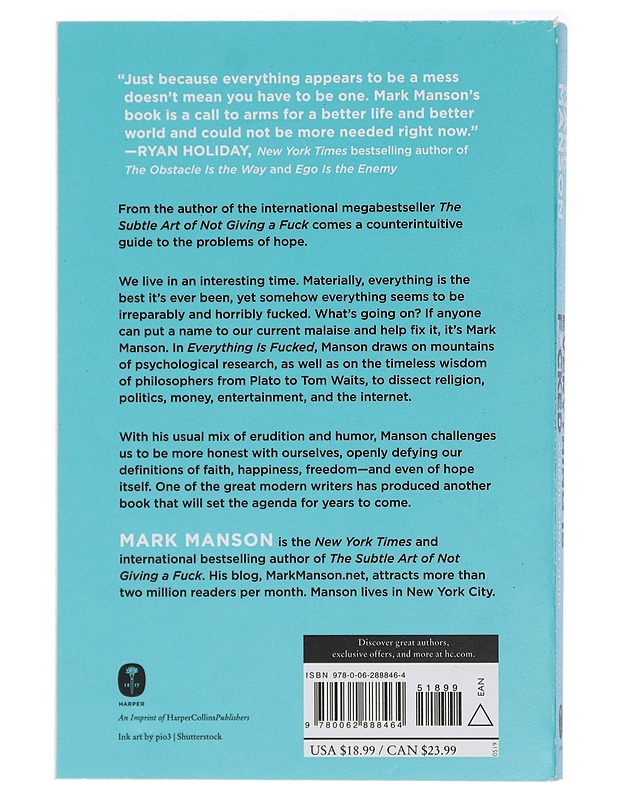 Every thing is f*cked : a book about hope - Mark Manson - Tietokirjat ja oppaat - 10105413950 - 1