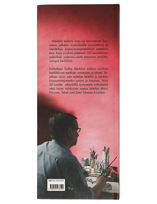 Merkkini exlibris: 120 kirjanomistajamerkkiä - Mauri Päivinen, Sami Tolvanen - Taide- ja kulttuurikirjat - 10105413960 - 1