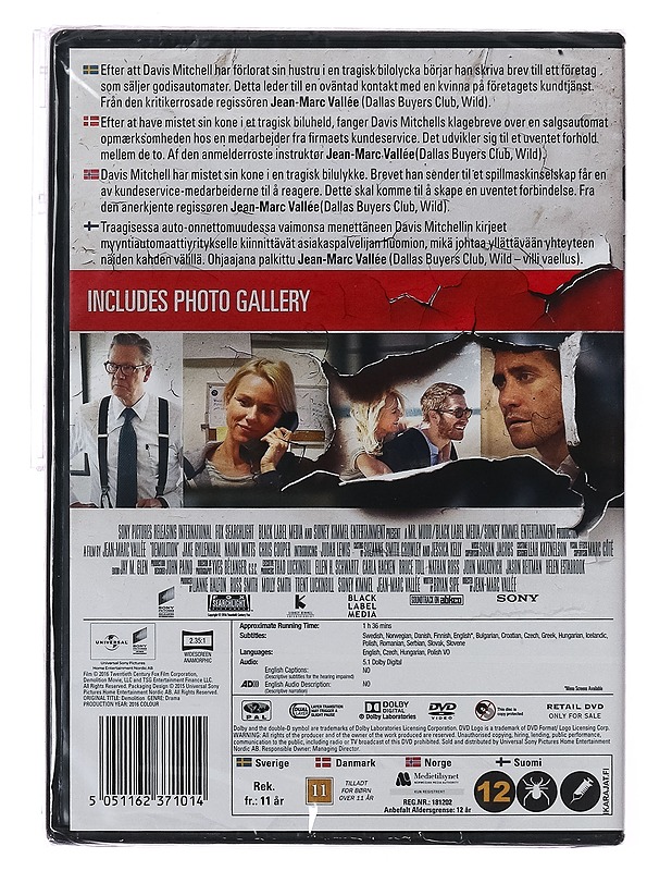 Demolition - DVD - DVD-elokuvat - 10105414013 - 1