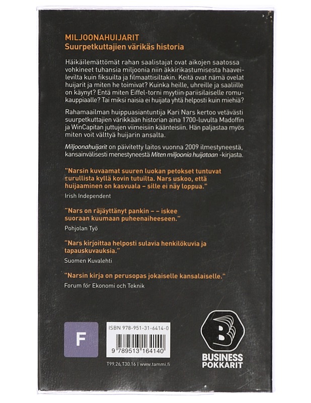 Miljoonahuijarit : suurpetkuttajien värikäs historia - Kari Nars - Elämäkerrat ja muistelmat - 10105414021 - 1