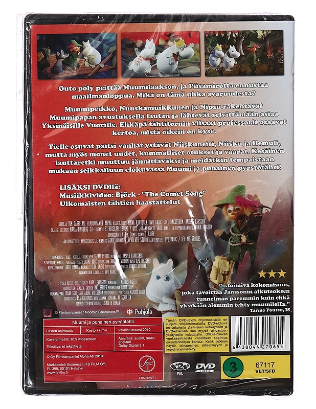 Muumi Ja Punainen Pyrstötähti - DVD - DVD-elokuvat - 10105414026 - 1