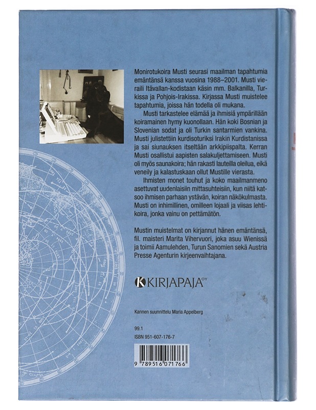 Musti, maailmankansalainen : erään lehtikoiran muistelmia - Vihervuori, Marita - Elämäkerrat ja muistelmat - 10105414028 - 1