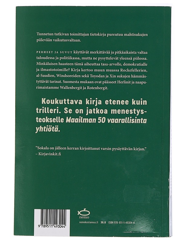 Maailman 50 vaarallisinta sukua - Hannu Sokala - Elämäkerrat ja muistelmat - 10105414042 - 1