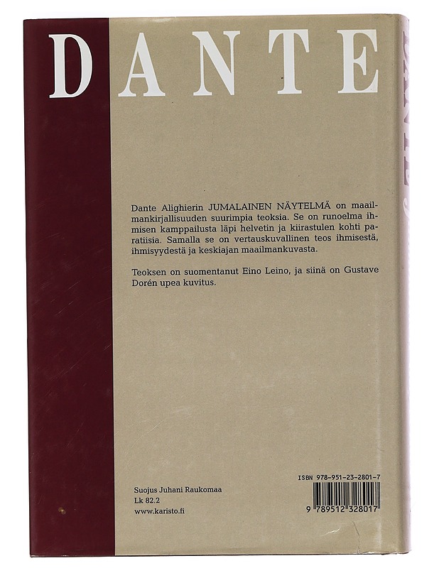 Jumalainen näytelmä - Dante Alighieri - Romaanit ja novellit - 10105414048 - 1