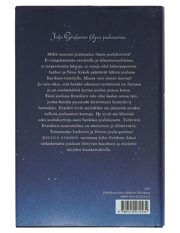 Joulua pakoon - Grisham, John - Joulukirjat - 10105414060 - 1