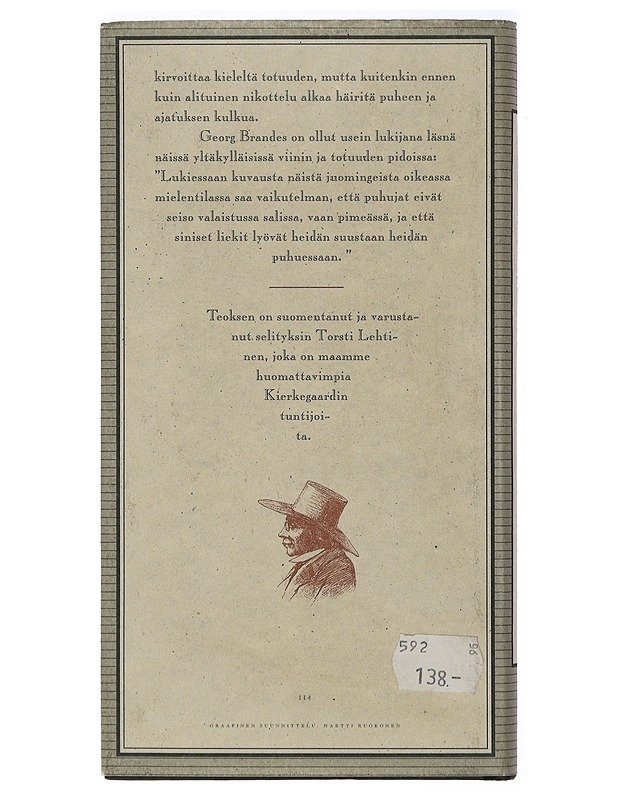 In vino veritas - Kierkegaard, Søren - Romaanit ja novellit - 10105414075 - 1