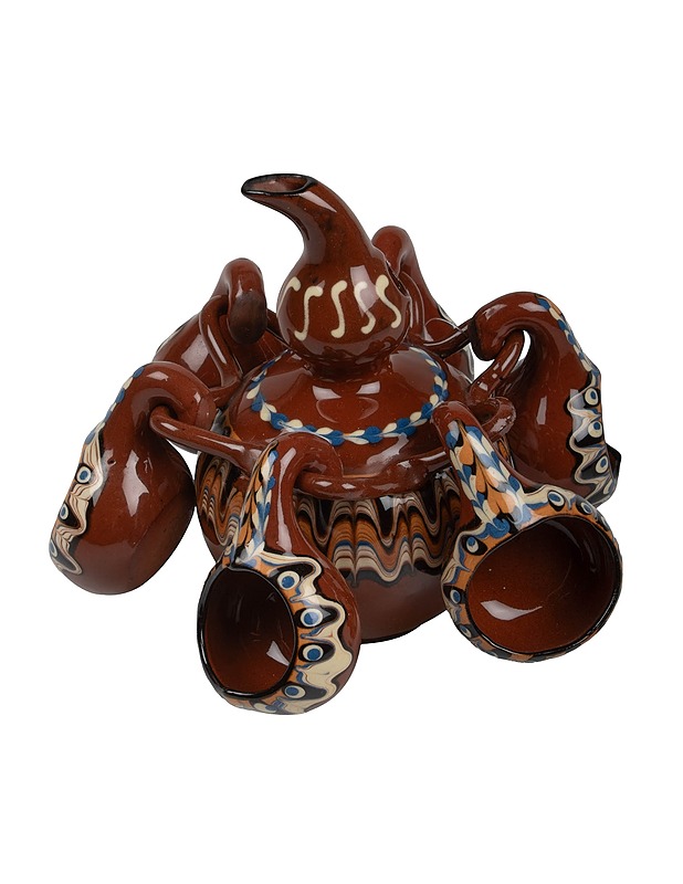 Teekannu + kupit, 7 osaa - Mukit ja kahvikupit - 10105414073 - 1