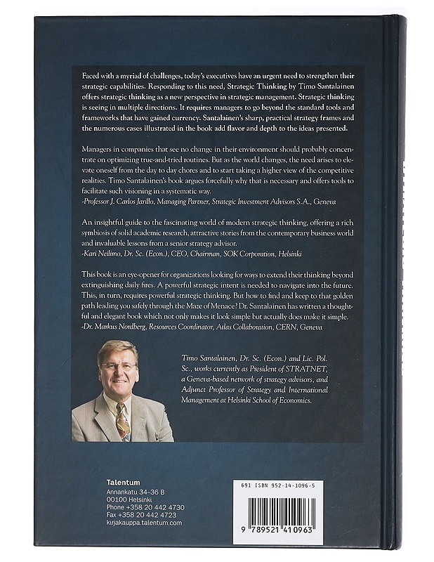 Strategic thinking - Santalainen, Timo - Tietokirjat ja oppaat - 10105414087 - 1