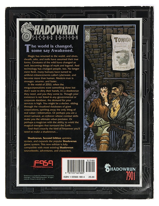 Shadowrun Second Edition 7901 - Tietokirjat ja oppaat - 10105414096 - 1