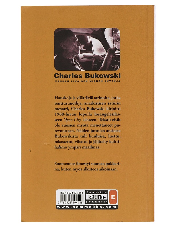 Vanhan likaisen miehen juttuja - Bukowski, Charles (K-18) - Romaanit ja novellit - 10105414103 - 1