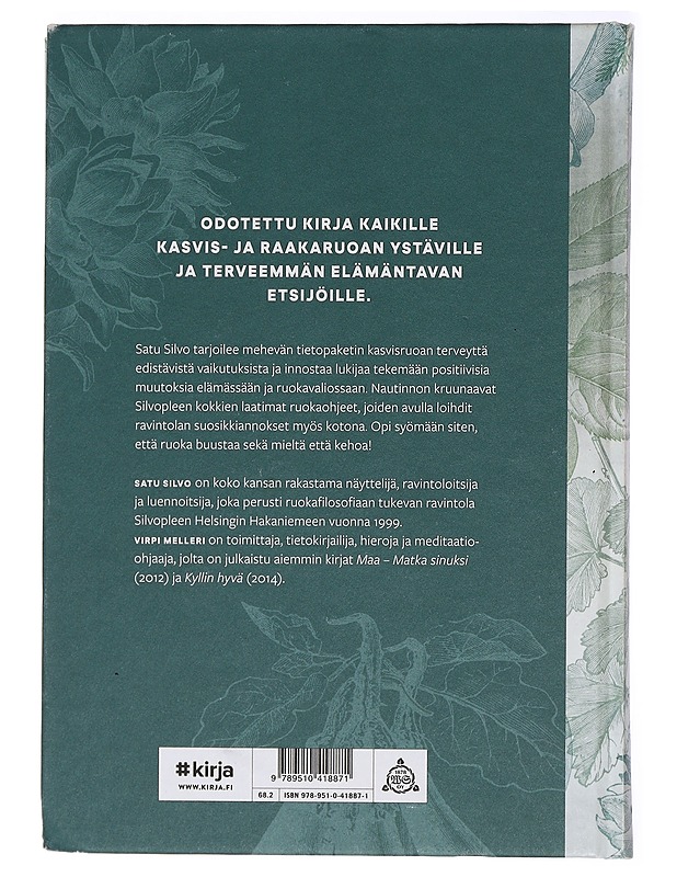 Satu Silvo & Silvoplee : elinvoimaa kasvisruoasta - Silvo, Satu - Ruokakirjat - 10105414133 - 1