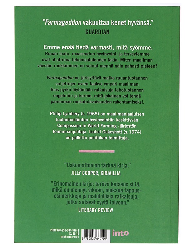 Farmageddon : halvan lihan todellinen hinta - Lymbery, Philip - Tietokirjat ja oppaat - 10105414146 - 1