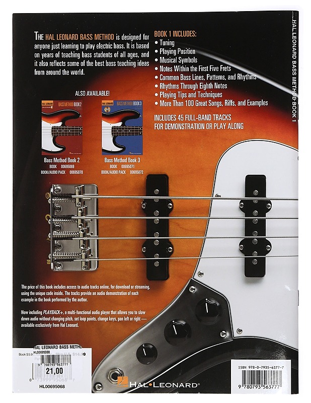 Hal Leonard Bass Method Book 1 - 2nd Edition - Harrastekirjat - 10105414144 - 1