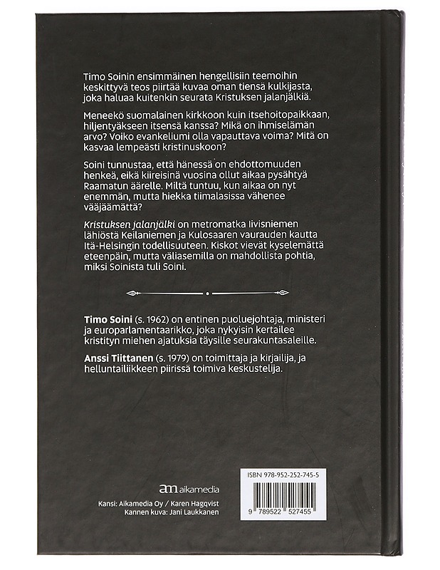 Kristuksen jalanjälki - Soini, Timo, tiittanen, Anssi - Elämäkerrat ja muistelmat - 10105414178 - 1