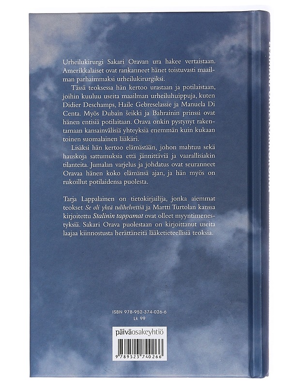 Elämäni urheilukirurgina - Sakari Orava ja Tarja Lappalainen - Elämäkerrat ja muistelmat - 10105414188 - 1