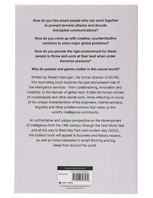 Counter-Intelligence: What the secret world can teach us about problem-solving and creativity - Robert Hannigan - Tietokirjat ja oppaat - 10105414230 - 1