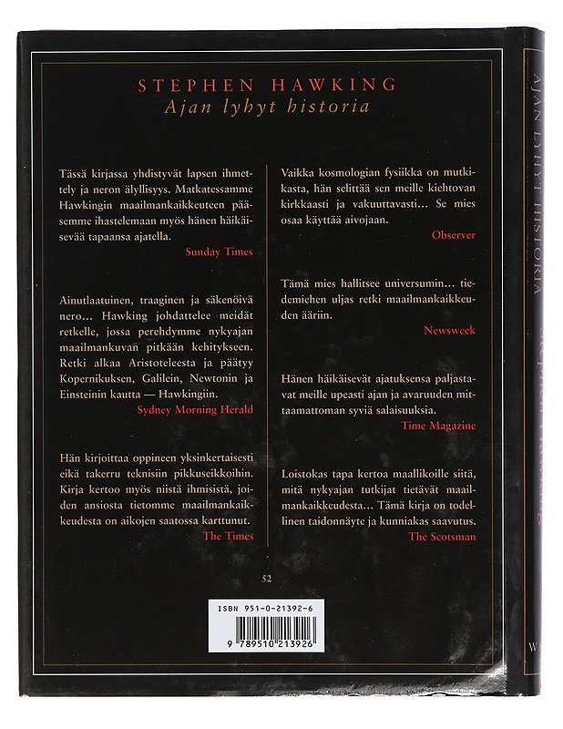 Ajan lyhyt historia : tarkistettu ja täydennetty, kuvitettu laitos - Stephen Hawking - Tietokirjat - 10105414245 - 1