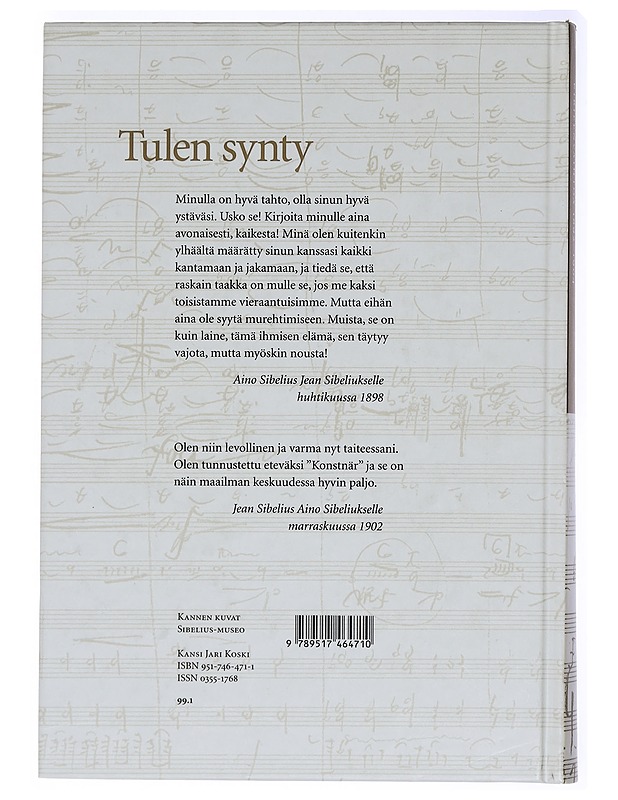 Tulen synty : Aino ja Jean Sibeliuksen kirjeenvaihtoa 1892-1904 - Järnefelt, Aino - Elämäkerrat ja muistelmat - 10105414288 - 1