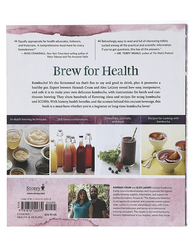The big book of kombucha : brewing, flavoring, and enjoying the health benefits of fermented tea - Crum, Hannah - Kirja lahjaksi - 10105414325 - 1