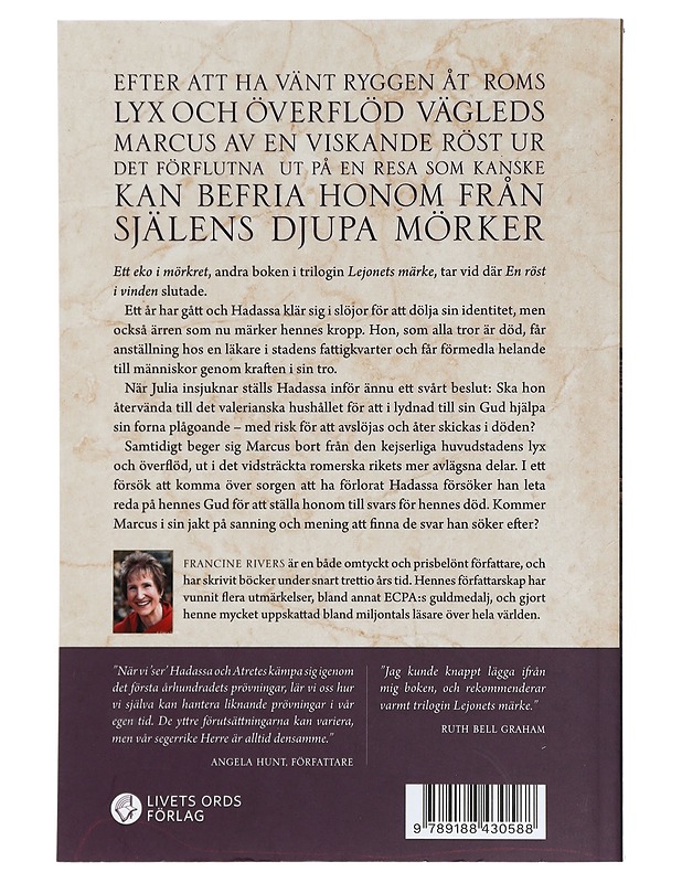 Ett eko i mörkret - Rivers, Francine - Romaanit ja novellit - 10105414345 - 1